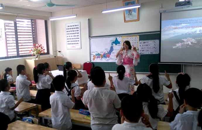 Thông tin về các trường cấp 1 học tiếng Nhật ở Hà Nội
